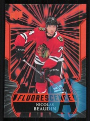 2020-21 Upper Deck Fluorescence Red Nicolas Beaudin #F-8 Rookie RC